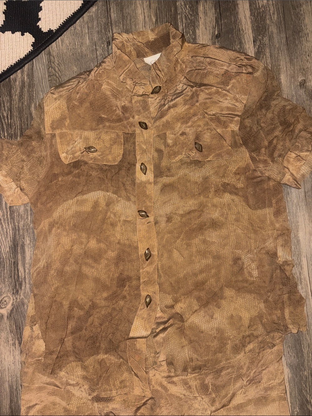 Vintage 90s cache 100 silk 2 piece set - medium